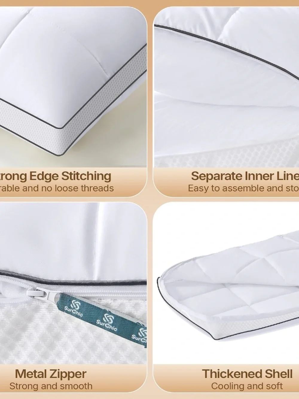 Standard Size Pillow - Luxury Adjustable Hotel Collection, NEW IN PACKAGE